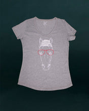 Load image into Gallery viewer, Polo Horse Head Tee (Grey/White)
